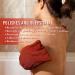 Dream Skin Exfoliating Glove - Tunisian Scrubbing Cloth for Bath and Shower - 100% Viscose Fiber - Brick Red - 1pc - Buy Online on GoSupps.com