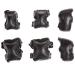 Rollerblade X Gear 3 Pack Protective Gear, Knee Pads, Elbow Pads and Wrist Guards, Inline Skating, Multi Sport Protection, Unisex, Black Medium