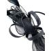 Ladies Large Feather Aliceband/Clip Fascinator for Weddings Races Royal Ascot Hair Piece (Black) - Buy Online on GoSupps.com