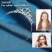 Silver Princess Crown Crystal Sash Tiara Headband for Women & Girls - Wedding & Birthday Hair Accessory - Buy Online on GoSupps.com