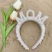 amangul Full Pearls New Mom Headband Hair Hoop Baby Shower Party Decorations Shinning Bead Headband for Baptism(Baby) - Buy Online on GoSupps.com