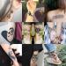 Small Flowers Letters Temporary Tattoos - 3D Moon Planet Lavender Fake Tattoos - Realistic Feather Butterfly Sticker for Kids & Adults - 73 Count - Buy Online on GoSupps.com