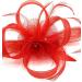 Ladies Feather Beak Clip Fascinator Weddings Races Royal Ascot Hair Piece Clip Red - Buy Online on GoSupps.com