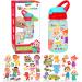 Creative Kids Cocomelon Decorate Your Own Water Bottle BPA Free Toddler Water Bottle with 4 Sheets of Customized Stickers - DIY Arts and Crafts - Easy to Grip Durable Gift for Boys & Girls Age 3+ Cocomelon Waterbottle