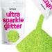 Hemway Ultra Sparkle Glitter Lime Green 100g / 0.35oz Multi-Purpose Epoxy Resin Arts & Crafts Cosmetic Safe Body Hair Face Nail Weddings Art Beauty Tumblers Flowers Powder Dust Premium