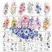Quichic 180 Watercolor Flower Temporary Tattoos - Big and Lasting Designs for Women - Buy Online on GoSupps.com