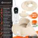 Kesser Electric Heating Pillow for Shoulder Neck & Back - 3 Temperature Levels Remote Control Washable Beige - 100W with Auto Shut-Off - Buy Online on GoSupps.com