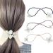 Firecolor Chic Crystal Rhinestone Hair Ties Set with Faux Pearl - 3Pcs Ponytail Holders for Women and Girls (DD10) - Buy Online on GoSupps.com