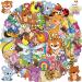 Aresvns Glitter Tattoo for Kids Colorful Cute Animal Temporary Tattoos for Girls and Boys Waterproof Non-toxic Long Lasting Fake Tattoo and Easy to Remove