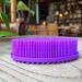 Premium Soft Silicone Sensory Brush for Kids with Autism - 2-in-1 Body Scrubber for Sensory Room & Occupational Therapy - Oval Purple - Buy Online on GoSupps.com