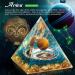 HuiJuKeJi Aries Orgonite Pyramid with Tiger Eye Stone - Zodiac Constellations Crystal Gift for Astrology Healing - Buy Online on GoSupps.com