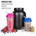 BlenderBottle Classic 20oz Shaker Bottle - Clear/Black Loop Top - Buy Online on GoSupps.com