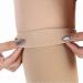 Leotruny Open Toe Thigh High Compression Stockings - 20-30 mmHg Support - Beige, Large (1 Pair) - Buy Online on GoSupps.com