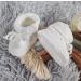 Royal Icon Baby Booties 0-3 Months - Knitted Bow Baby Boots for Boys and Girls - White Newborn Bootees Ri359 - Buy Online on GoSupps.com