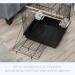PawHut 23" Bird Cage Flight Parrot House Cockatiels Playpen with Open Play Top and Feeding Bowl Perch Pet Furniture Black - Buy Online on GoSupps.com