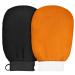2 pieces peeling gloves exfoliating gloves natural and effective peeling for body (black orange) Black&Orange