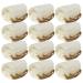 4"Plant Sponge 100% Natural Loofah Exfoliating Body and Face Sponge Scrubber for Skin Care in Bath Spa Shower(Pack of 12) Made with Eco-Friendly and Biodegradable Shower Luffa Sponge