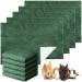 Panelee 10 piece washable pet ceilings for dogs guinea pigs. Hase cat waterproof small animal pipi pad reusable sleeping mat absorbent cage inserts (dark green 18 x 24 inches) 18 x 24 inches dark green