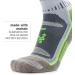 Blister Resist Performance Quarter Athletic Running Socks - Large Mink/Grey | 1 Pair for Men and Women - Buy Online on GoSupps.com