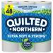 Quilted Northern Ultra Soft & Strong Toilet Paper, 12 Mega Rolls  48 Regular Rolls, 2-ply Bath Tissue 12 Count (Pack of 1)