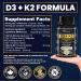 New! 350 Vegan Capsules of Vitamin D3 K2 High Potency 1000 IU D3 (25 mcg) / 120 mcg K2 (MK-7) - Year Long Supply Vitamin D - Helps Maintain Bone & Teeth Health - Formulated With MK-7 Natto Bean For Best Results - Immune System Support Vegan - Made In Cana - Buy Online on GoSupps.com