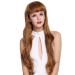 WIG ME UP - 6029-201 wig ladies wig very long bangs slightly wavy blonde mix