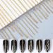 24PCS Metal Chains Nail Art Accessory Set - Gold Punk Glitter Studs, Line Pattern Mixed Shape Charms for DIY Nail Decoration - Buy Online on GoSupps.com