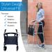RMS Walker Bag with Soft Cooler - Water Resistant Tote with Thermal Compartment - Universal Fit for Walkers, Scooters, Rollator Walkers (Black) - Buy Online on GoSupps.com