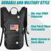 SHARKMOUTH Tactical Hydration Pack Backpack - 2L BPA Free Water Bladder, Military Daypack for Outdoor Activities - Black - Buy Online on GoSupps.com
