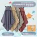 Fuchsundpanda Extra Thick Bamboo Hooded Towel for Baby - Soft & Warm 75x75cm | Ideal Gift Packaging in Blue-Gray - Buy Online on GoSupps.com