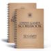 A&A Eye-Protection Chess Scorebook/Matches Tournaments Score Pad / 50 Games / 100 Moves / 2 Pack