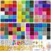 54000pcs Glass Seed Beads for Jewelry Making Kit  120 Colors 2mm Small Beads Kit Bracelet Beads with Letter Evil Eye Beads Jump Rings & Charms Pendants for Bracelets Making  DIY  Art and Craft