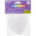 Darice 10-Piece Heart Plastic Canvas Shape  3-Inch  Clear