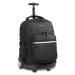J World New York Sunrise Rolling Backpack, Black, One Size 18" Black