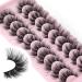 Zenotti E Fluffy False Eyelashes 18mm - 10 Pairs | Faux Mink D Curl Cat Eye Lashes - Buy Online on GoSupps.com