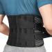 Freeetoo back bandage with support struts Adjustable train straps and breathable nylon fabric Ideal for occupational safety relieves the back muscles and for posture correction XL (waist 115-130 cm)
