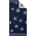 Dyckhoff Seashell Terry Cloth Set | Navy Cotton Towels - 2 Bath (70x140 cm) & 4 Hand Towels (50x100 cm) | Premium Quality eCommerce Shipping Worldwide - Buy Online on GoSupps.com