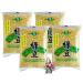 yoaxia - Pack of 4 - 4x 400g peeled mung beans / mung beans / peeled split mung bean + a small lucky charm for free