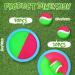 Vinsot Kids Toss and Catch Game Set - 40 Paddles, 20 Balls - Outdoor Beach Sports Game for Kids and Adults - Pink Green Blue - Buy Online on GoSupps.com