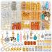 200 PCS Hair Beads Jewelry Hair Jewelry for Braids and Women's Hair Accessories for Braids Ring Hair Accessories Dreadlocks Gem Crystal Hair Charms Loc Tube Bead Braid Braided Jewelry Braid Cuffs Clips 200PCS