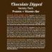 NaturGeeks Chocolate Dipped Protein Bar Variety Pack | Vegan with 15g Protein 11 Vitamins 16g Fiber Magnesium & Zinc for Immune Support No Added Sugar 12 Pack - Buy Online on GoSupps.com