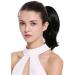 WIG ME UP 15-09-1 Black Ponytail Extension - 30 cm Voluminous Short Straight Hairpiece with Butterfly Clip - Buy Online on GoSupps.com