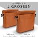 Ostfriesenpfoten Frieda Dog Treats Bag - High-Quality Synthetic Leather Brown Size L Easy-Open Lock Ideal for Walks & Training - Buy Online on GoSupps.com