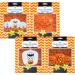 Set Of 4 Halloween Decorative Giant Lawn Bags With Twist Ties (Pumpkin & Ghost)
