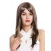 WIG ME UP GFW2274-8H124 Women's Long Straight Wig with Bangs - Brown & Blonde Highlights | International Shipping - Buy Online on GoSupps.com