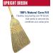 Weiler 95033 Heavy-Duty Corn Broom | 5 Sew Wooden Handle | 100% Natural Corn Fill | Indoor/Outdoor Sweeping - Buy Online on GoSupps.com