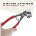US Art Supply Professional Extra Wide Canvas Pliers 4-3/4 with Padded Handle - Buy Online on GoSupps.com