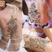 Rejaski Large Rose Peony Temporary Tattoos - Waterproof 3D Butterfly Floral Body Art for Women - Long Lasting Fake Tattoos - Buy Online on GoSupps.com