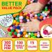 Zelssi Pom Poms Pack - 400 Pompom Balls & Googly Eyes - Vibrant Assorted Colors for DIY Crafts - Buy Online on GoSupps.com