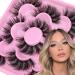 Dramatic 20mm Fluffy Mink Lashes - 5 Pairs Pack | Long & Thick Wispy Faux Mink False Eyelashes - 22A - Buy Online on GoSupps.com